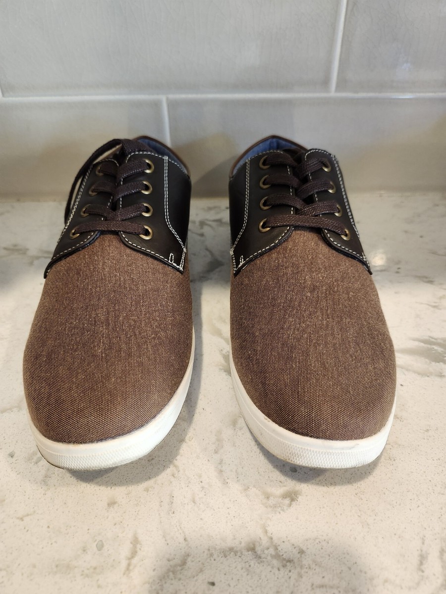Bruno Marc Rivera Lace Up Shoes Sneakers Oxfords Black Brown Trim Mens Size 8.5 Amazon.com | Bruno Marc Men main image 3