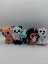 TY Beanie Babies Beanie Boos Lot Of 5 Dogs Lion Dragon