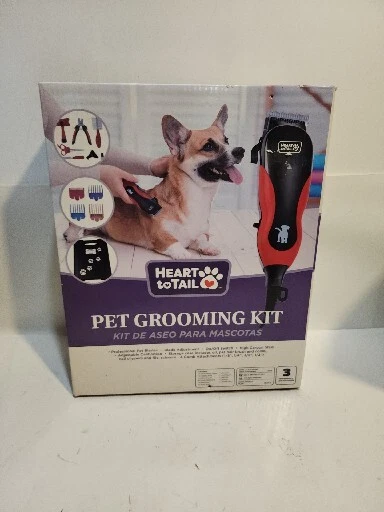 Heart To Tail Pet Grooming Kit Electric Pet Grooming Clipper W/ Attachments Etc
