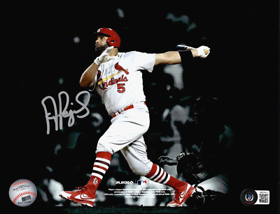 St. Louis Cardinals Albert Pujols Signed MLB Baseball Beckett Witnessed