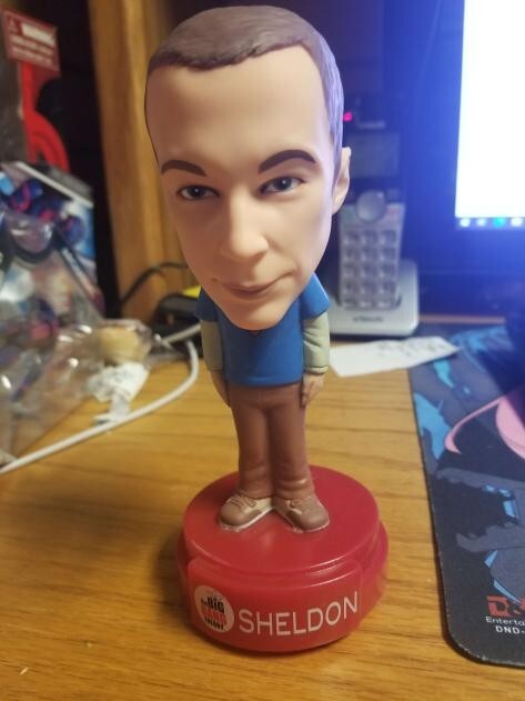 The Big Bang Theory Wacky Wobbler Talking Sheldon Bobble Head