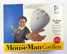 Vintage Logitech model 1163 MouseMan Cordless Computer Mouse