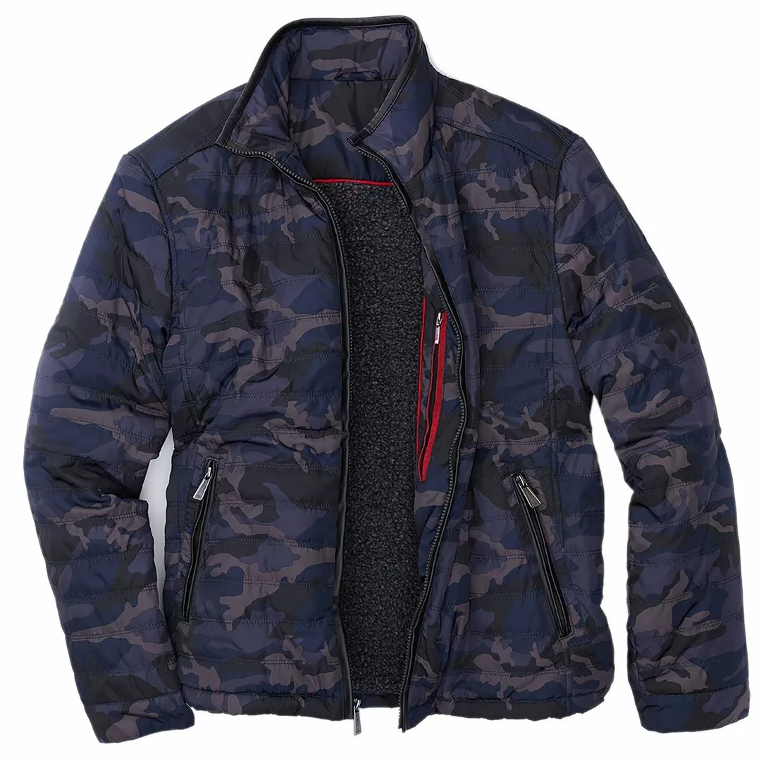 Navy blue store camo jacket