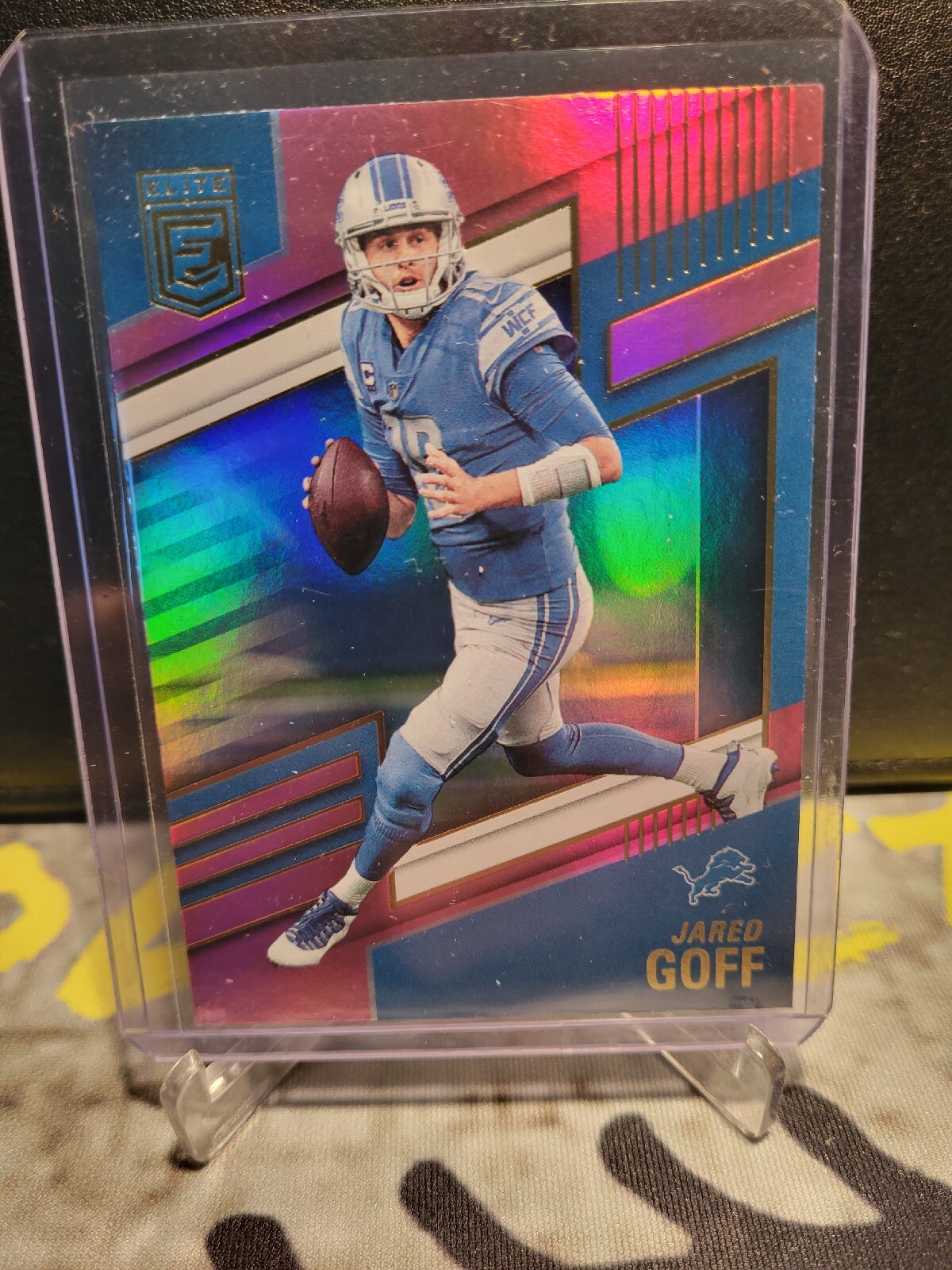 2022 Panini Donruss Elite Jared Goff #71 Pink Detroit Lions 