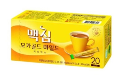 Maxim Mocha Gold Mild Instant Kaffee Mix 20 Sticks, Original, Korea