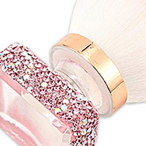 Short Foundation Brush Makeup Brush Soft Concealer Facial Brush Bling Brush Pink - Picture 3 of 9