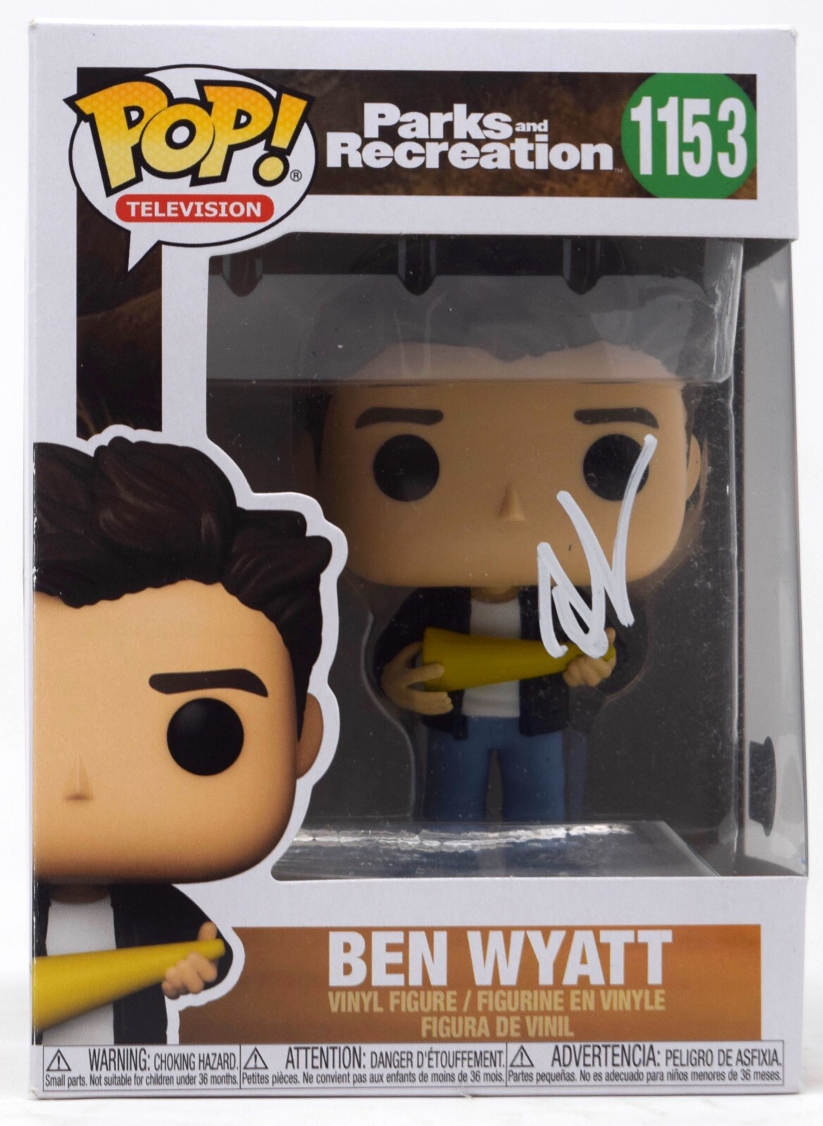 Adam Scott Autographed Signed Funko Pop Parks And Recreation Ben Wyatt Autograph Beckett COA 
