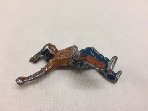 Vintage Krolyn Danish Diecast Toy Horserider Native Indian Metal Cast 1950s - Picture 5 of 6