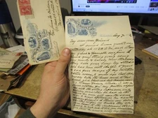 1892 Handwritten Letter Philadelphia Pennsylvania Moore's Windsor Hotel Cursive