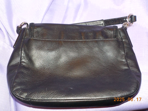 Borsa a tracolla Coach Taylor Flap in pelle doppia tracolla nera F25206 - Foto 8 di 15