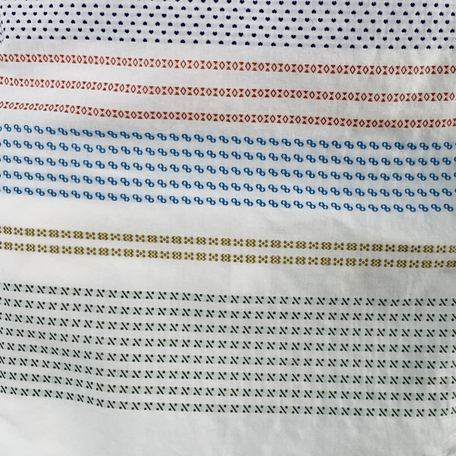 ENGINEERED GARMENTS Size L White Multi Color Stri… - image 2