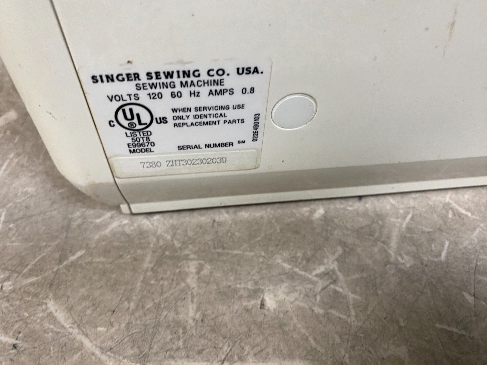 Singer Quantum Quilter 7380 Sewing Machine w/ Foot Pedal eBay