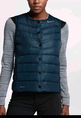 Nike ゴルフウェア　AEROLOFT Nike Golf - AeroLoft Repel Quilted Zip-Up Golf Jacket - Black Nike