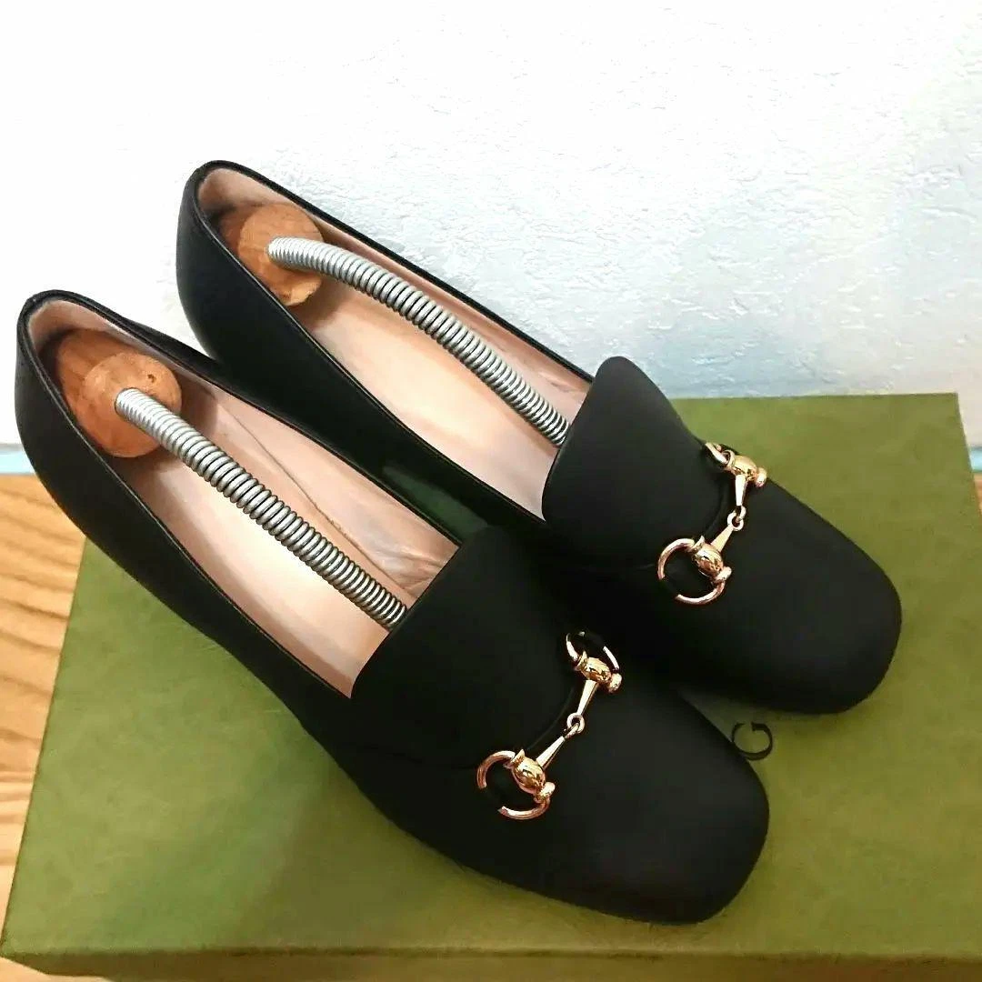 Mocassins escarpins Gucci Horsebit noirs taille 38,5 US environ 8,5 pour femme excellent +