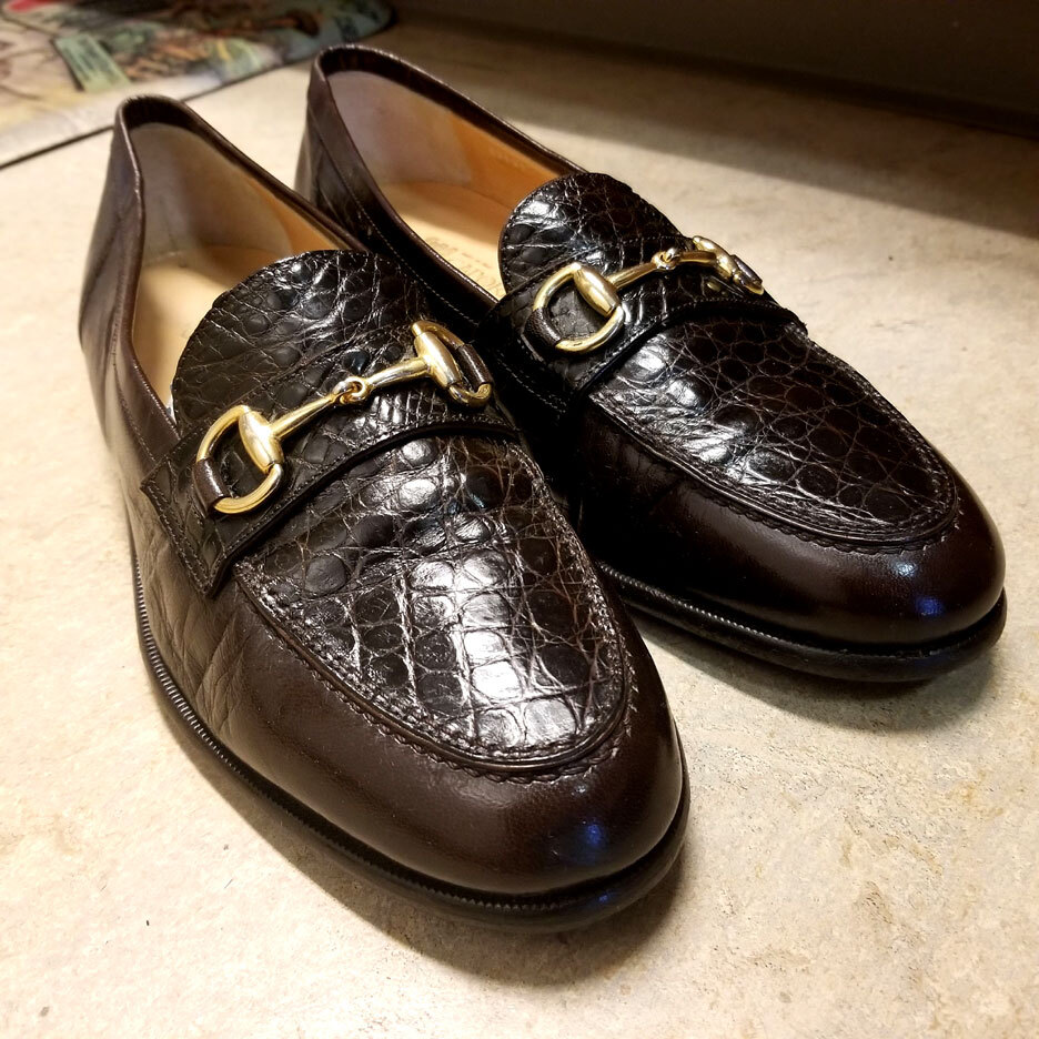Killer CAPORICCI Gator Horsebit Loafers 8.5 Caporicci Alligator Horsebit Loafers 8.5M | eBay main image 2