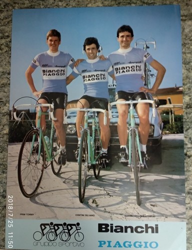 Ciclismo/cyclisme Cartolina PRIM - CONTINI - BARONCHELLI sq.Bianchi-Piaggio  orig | eBay