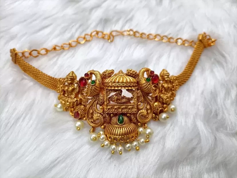Choker necklaces deals indian gold