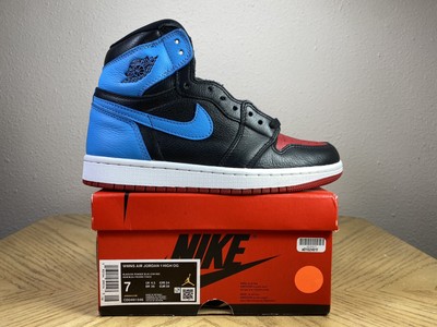 Usado Nike Air Jordan 1 Retro Alta OG UNC a Chicago Negro Azul Rojo 7  CD0461-046 | eBay