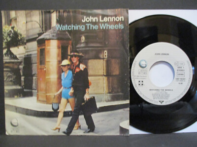JOHN LENNON 7'' : Wathing The Wheels / Yes, I'm Your Angel = rare 1980  (Beatles)