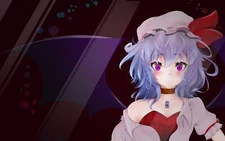 Anime remilia scarlet touhou wings purple eyes hair  Custom Playmat Mat Pad