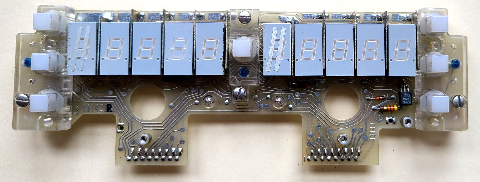 Lot Qty (10) HP HDSP-4030, 1 Digit, 7-Segment LED Display, 7.6mm High