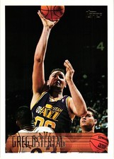 1996-97 Topps #58 Greg Ostertag Utah Jazz Basketball Card