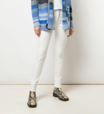 R13 NWT $325 Alison Skinny Stretch Jeans in Rinsed White Sz 25
