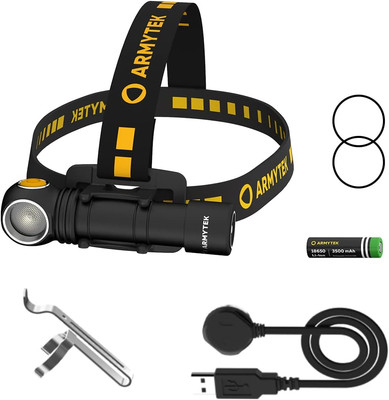 Armytek Neu Led-Kopflampe Wizard C2 Pro DE V4 Warmweiss LED Taschenlampe USB Auf