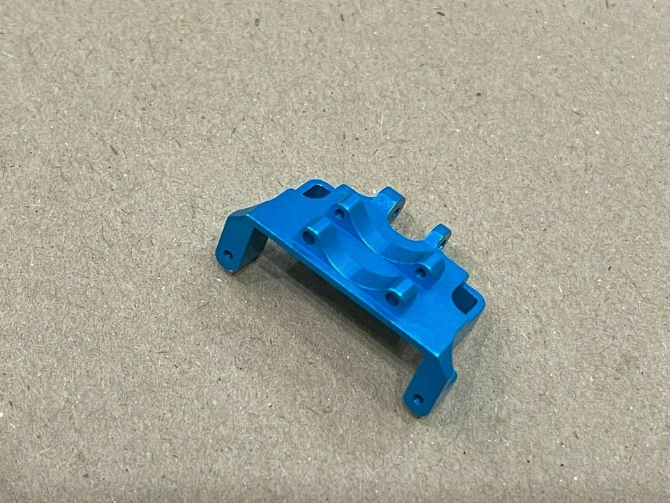 Aluminum Steering Servo Mount Axial SCX24 Blue  - Image 2 of 2