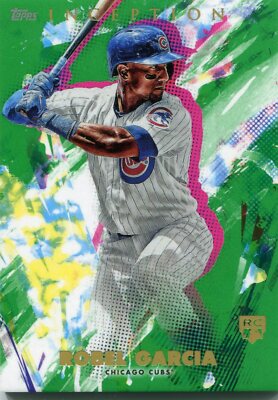 2020 TOPPS INCEPTION GREEN PARALLEL ROOKIE RC CUBS ROBEL GARCIA #8