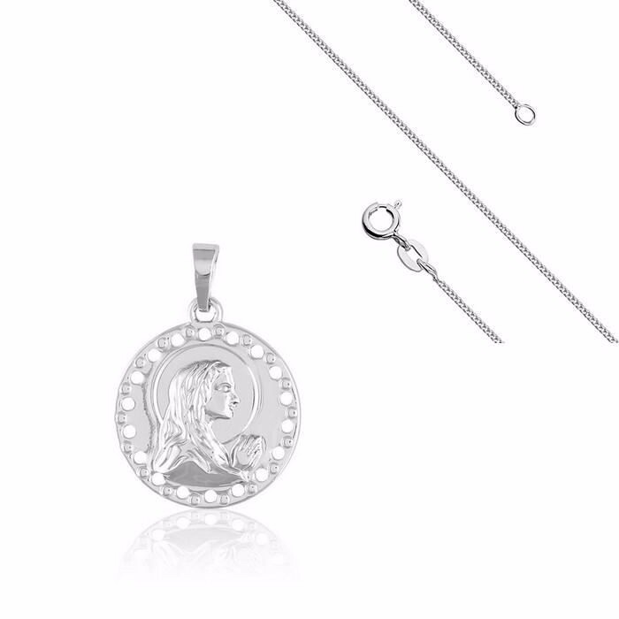 Collier Vierge Marie Argent 925 Anti-Oxydation Bijou Hypoallergénique Femme