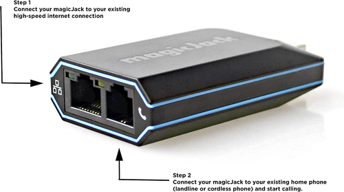 MagicJack, New 2023 VOIP Phone Adapter, Portable Home and On-The-Go Digital to | - Afbeelding 4 van 6