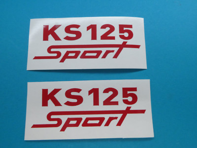   Zündapp KS 125 Sport ROT Typ 521 Schriftzug Aufkleber Sticker