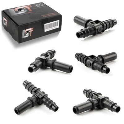 5x Bewässerungssystem T-Stück Schlauchverbinder Reduzierstück Ø 8 mm - Ø 10 mm
