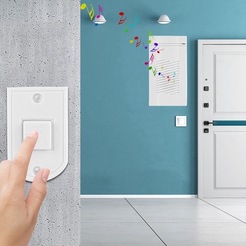 Wired Doorbell Power-Saving Chimes Wall Mounted Door Bell Small Size For Sch Fit - Picture 2 of 8