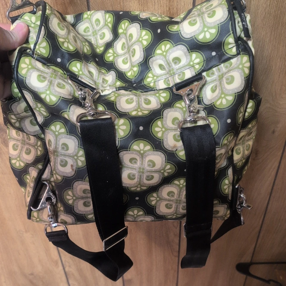 Mochila petúnia picles parte inferior para fraldas mochila quadrada com trocador - Imagem 3 de 4