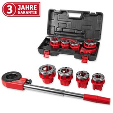 WALTER Gewindeschneidkluppensatz 6-tlg. mit Ratsche & Koffer &ndash; &frac12;&ndash;1&frac14;