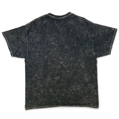 Justin Bieber Gray Acid Wash Tie Dye Band T Shirt M Pop Black Faded Music Faces - Picture 3 of 4