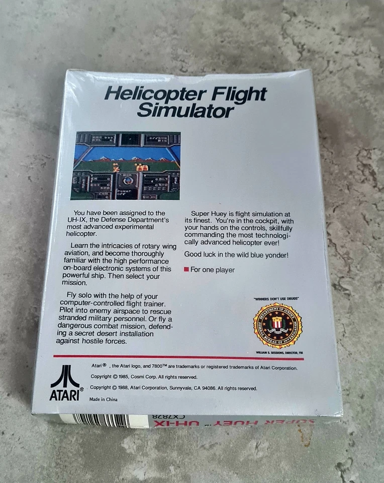 Super Huey UH-IX (Atari 7800) NEW & FACTORY SEALED free 🇬🇧 postage.  - Image 2 of 4