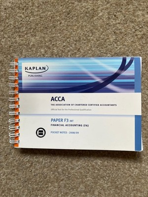 ACCA Kaplan F3 Financial Accounting Pocket Notes
