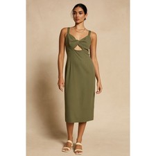BHLDN Evonna Dress in Moss Green