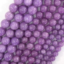 Purple Lepidolite Colored Quartz Round Beads 15 Strand 6mm 8mm 10mm