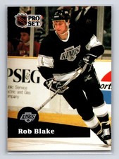 1991-92 Pro Set - Rob Blake #92 Los Angeles Kings Hockey Card