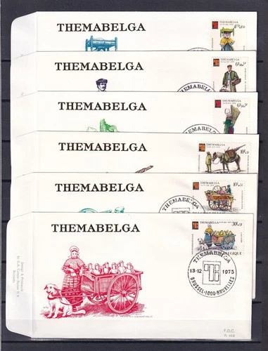 [LG78580] Belgium N°1789/1794FDC Themabelga First Day Cover COB € 12,00 SUPERB