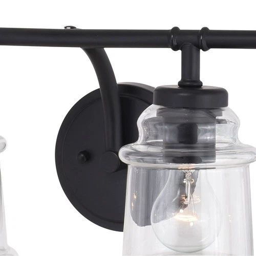 Toledo 4-Light Bathroom Light in Industrial and Jar Style 8.25 Inches Tall and - Picture 8 of 10