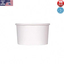 5oz Disposable Paper Ice Cream Cups Leak-Proof Event Ready Bulk Savings New