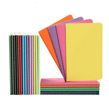 24 Pack Small Pocket College Ruled Notebook & Journal Bulk, Multi Cover, Line...