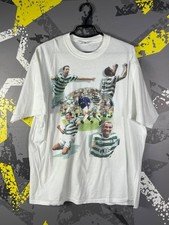Henrik Larsson Celtic 6 - 2 Ranger Vintage Jersey Football Shirt Men sz 2XL ig93