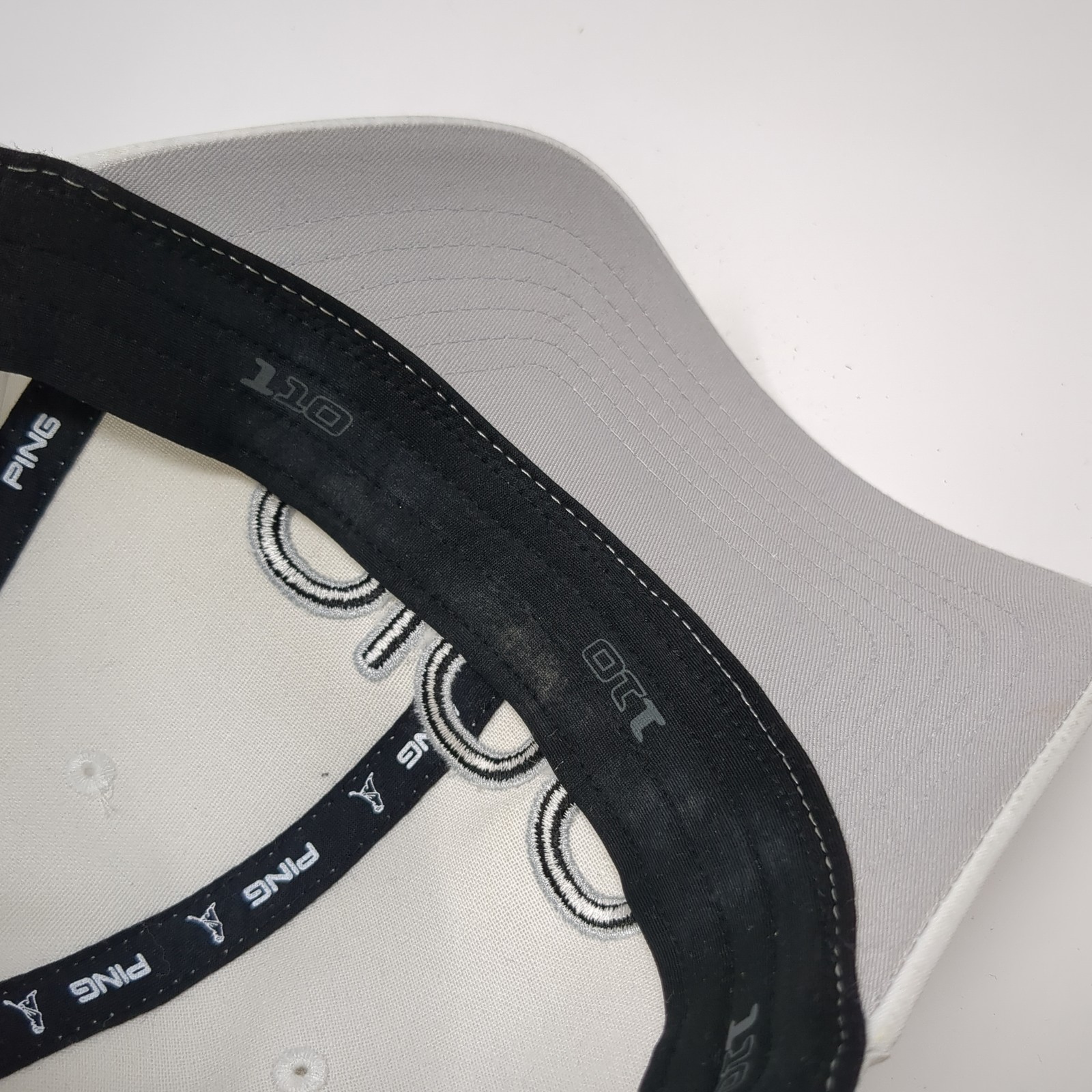 Ping Strapback Hat Solid White One Size Embroider… - image 8