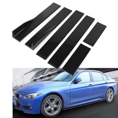 Universal PP Autoseite Rock Verlängerung Rocker Panel Splitter Lip 2m / 78.7 ''